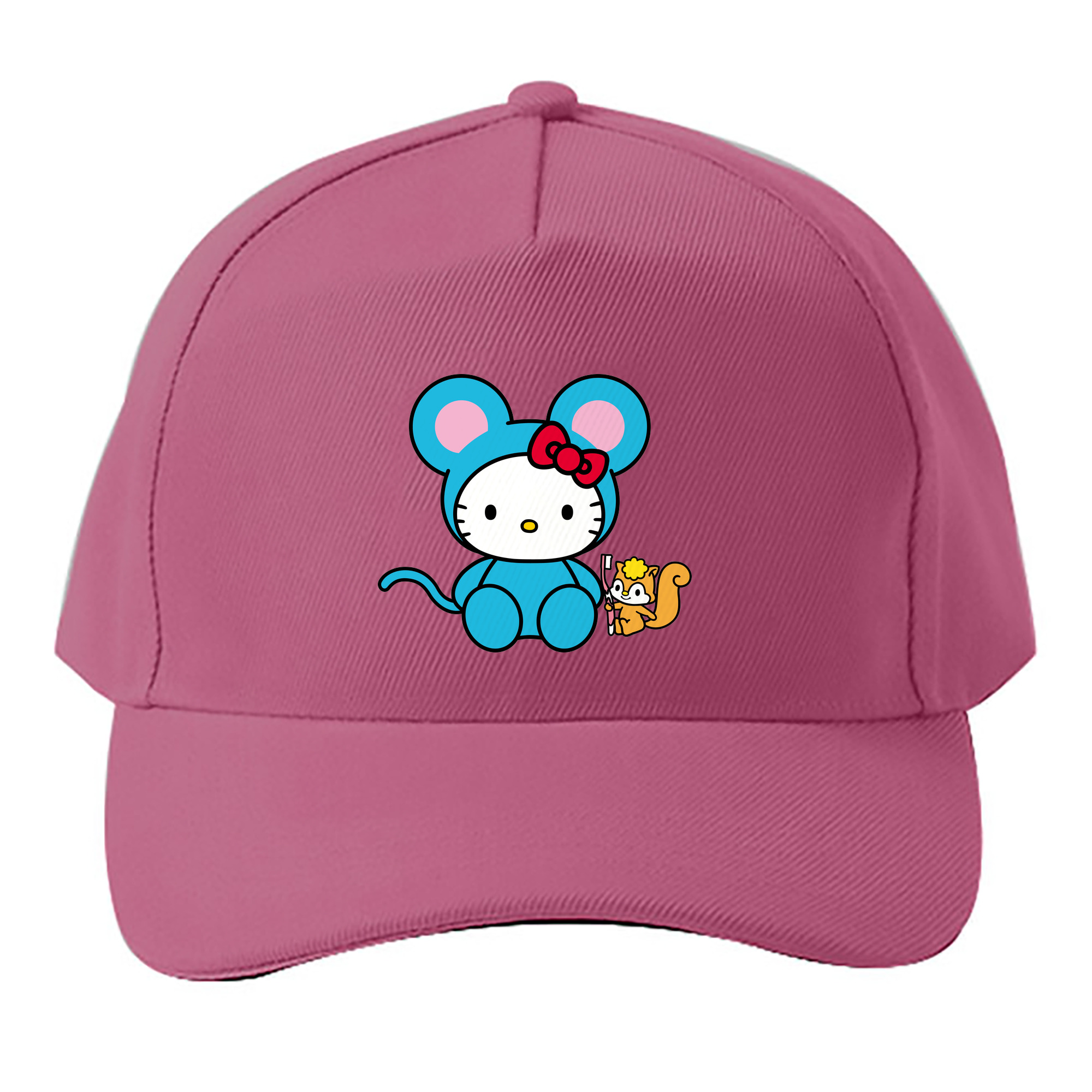 （画像用） Hello Kitty ハローキティ ベースボールキャップ 綿100％ 男女兼用 帽子 スポーツ